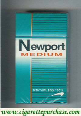 Newport Medium Menthol 100s cigarettes hard box